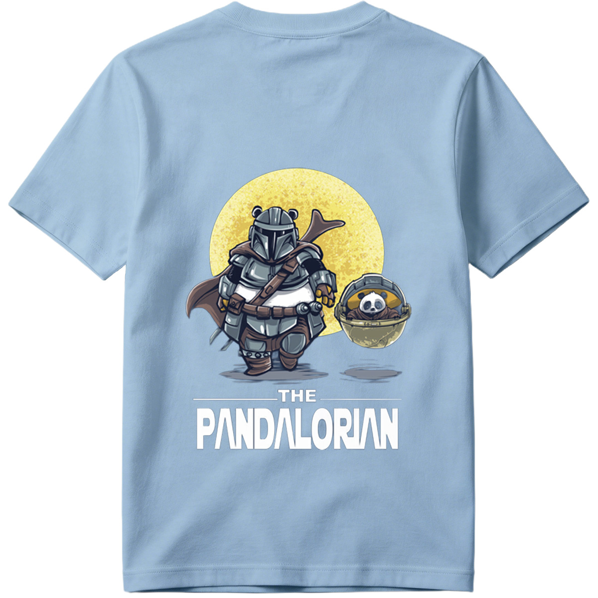 The Mandalorian with a Panda in the Child's Pod - Tee