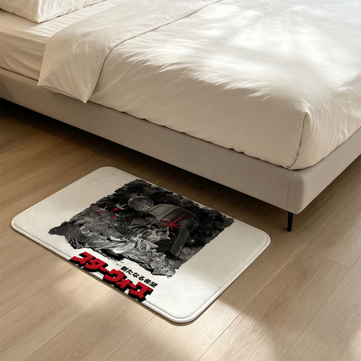 Star Wars: A New Hope - Darth Vader, Luke Skywalker, Princess Leia, Death Star, X-Wings - Flannel floor mat