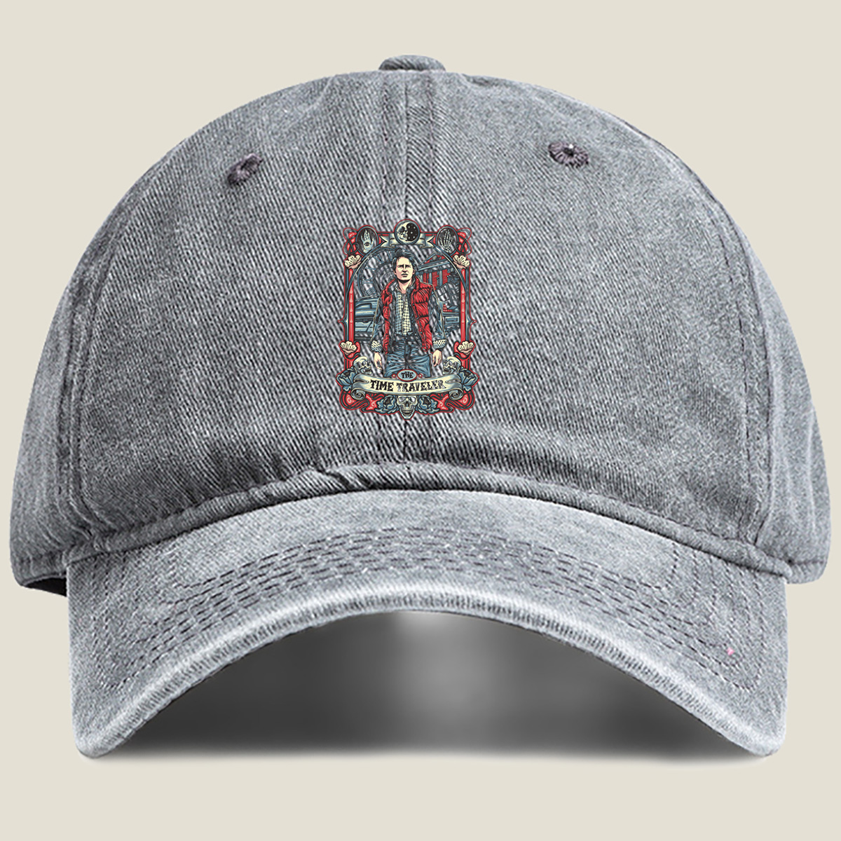 The Time Traveler - Marty McFly - Washed Denim - Baseball Cap