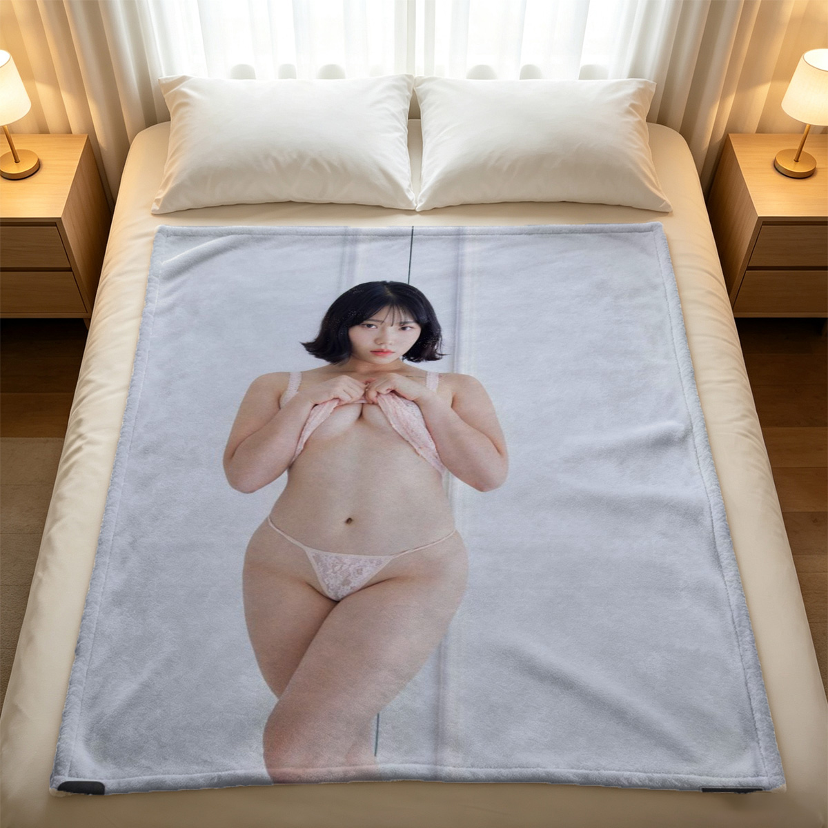 Warning Tape Nude - Blanket
