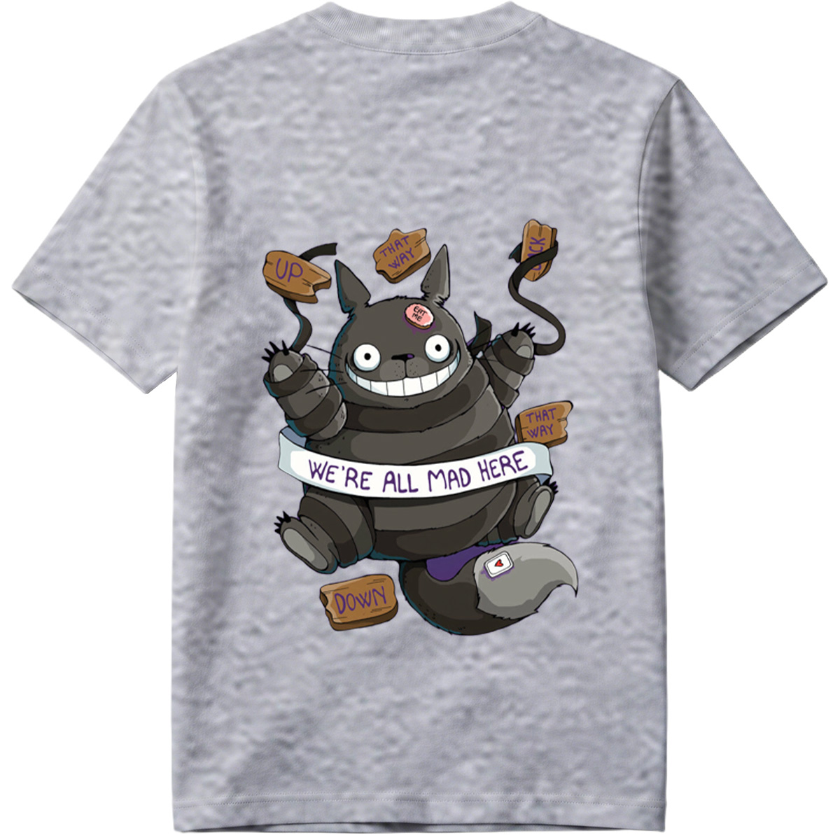 Totoro Meets Alice in Wonderland: We're All Mad Here - Tee