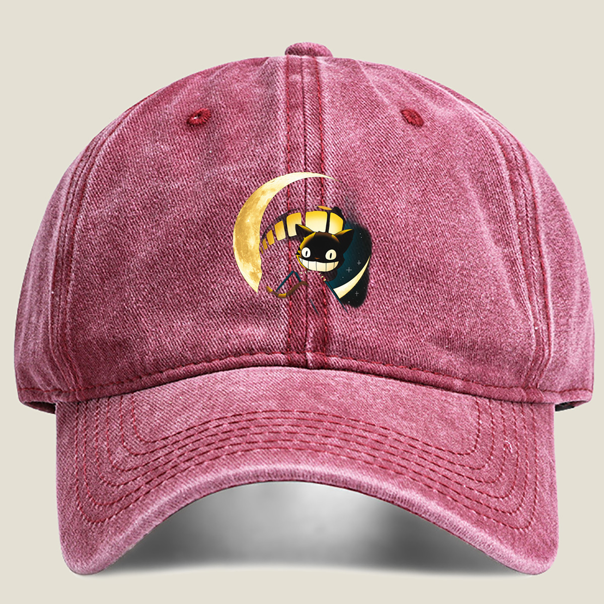 Jiji from Kiki's Delivery Service under the Moon - Washed Denim - Baseball Cap