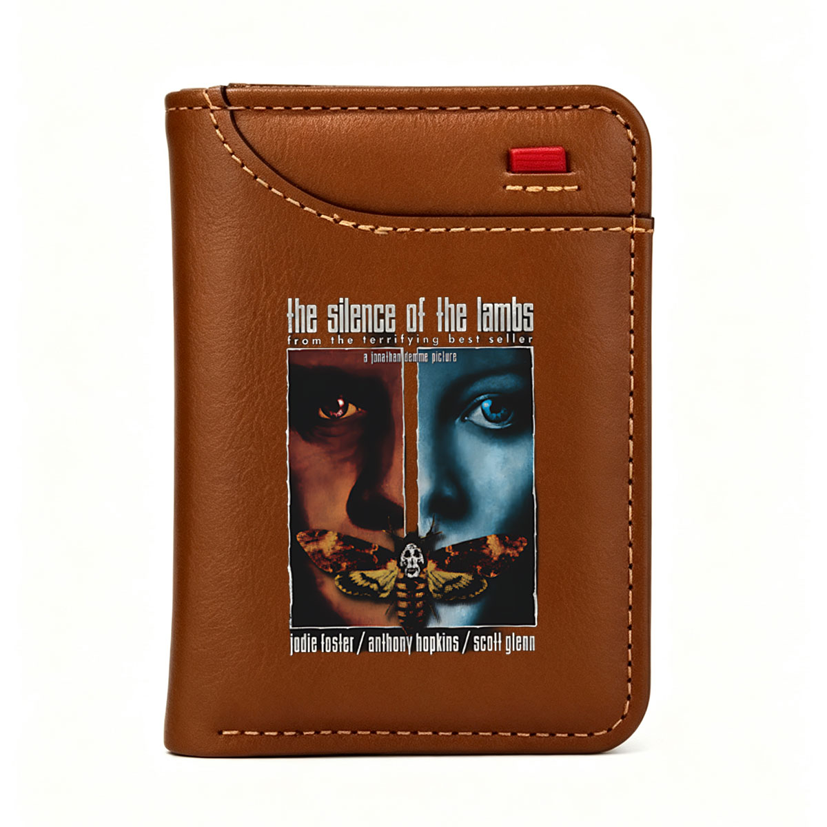The Silence of the Lambs: Jodie Foster, Anthony Hopkins, Scott Glenn in Jonathan Demme's Thriller - Vertical Style Wallet