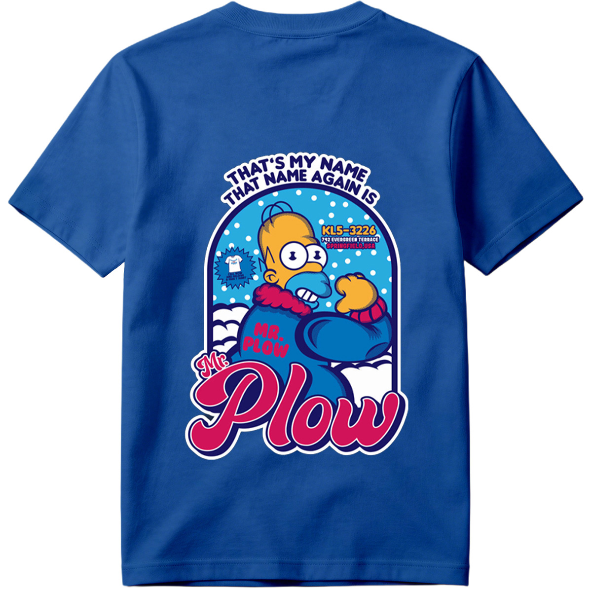Homer Simpson Mr. Plow Springfield USA - Tee