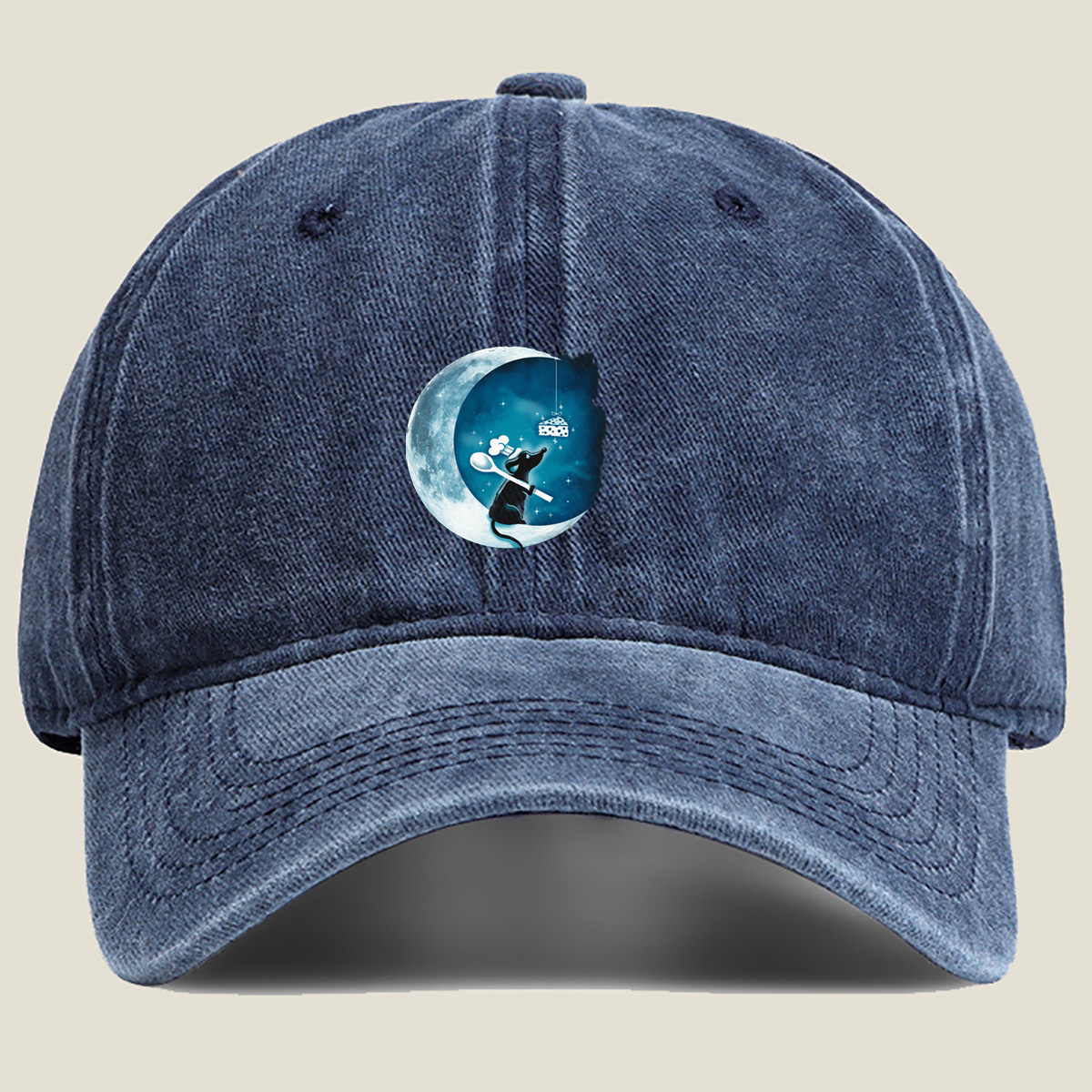 Mickey Mouse and the Moonlight Cheese Dream - Washed Denim - Baseball Cap