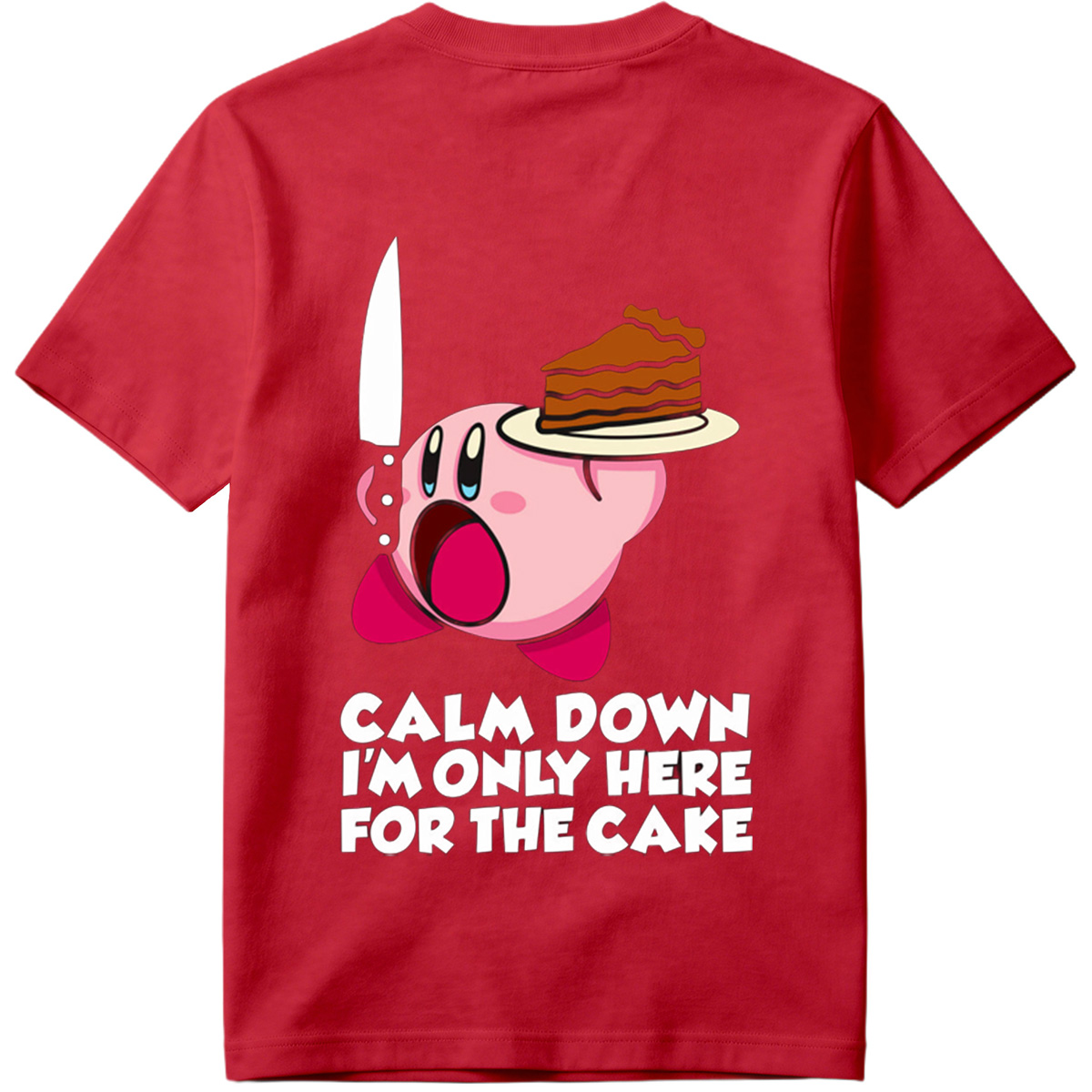 Kirby Cake Knife Humor - Tee