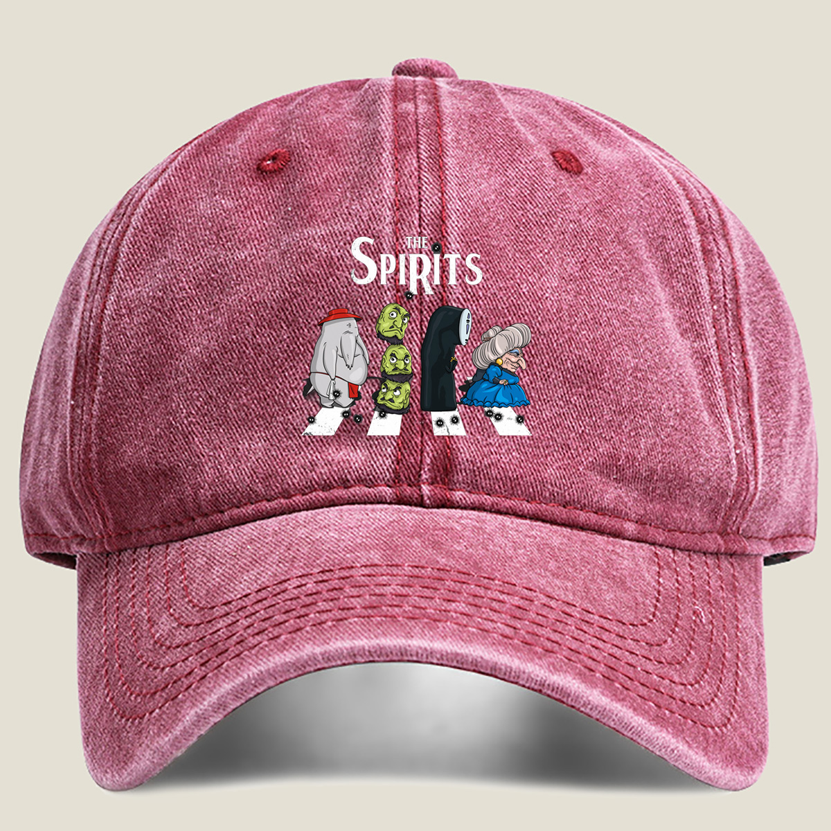 The Spirits: Elephant, Goblins, Phantom, and Witch - Washed Denim - Baseball Cap