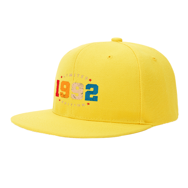 Flat Brim Baseball Cap 1992 Limited Edition Vintage Graphic Streetwear Skate Underground Style for Basketball Court Skate Park Urban Lifestyle Skaters Rappers Streetwear Enthusiasts