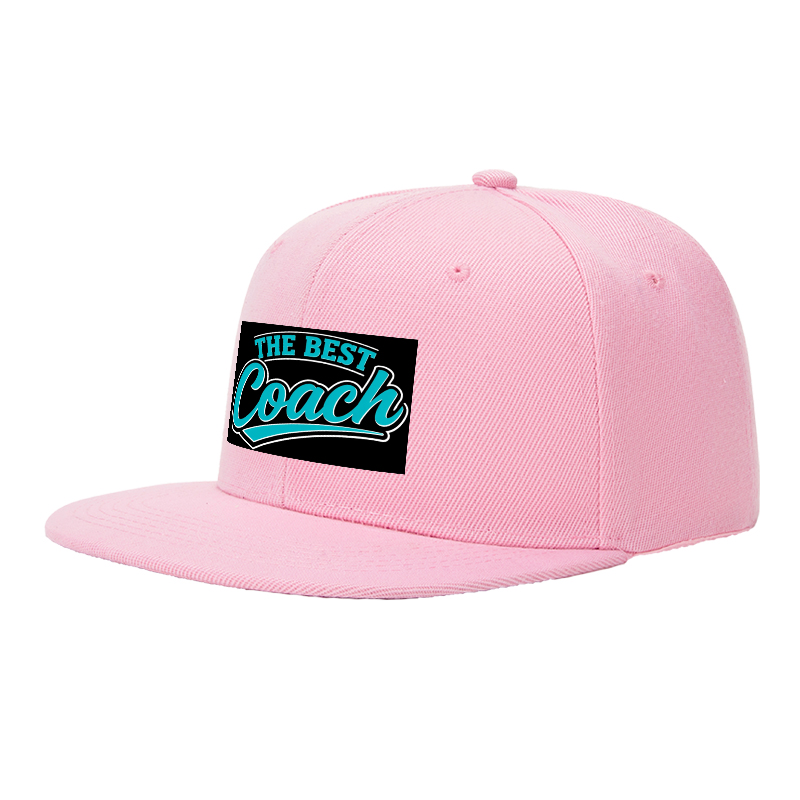 Flat Brim Baseball Cap The Best Coach Script Logo Streetwear Underground Skate Style Basketball Court Skatepark Urban Lifestyle Hat for Skateboarders Rappers Streetwear Enthusiasts