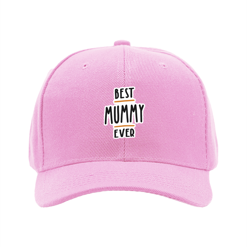 1pc New Baseball Cap Best Mummy Ever Print Unisex Adjustable Hat for Outdoor Activities Adults and Families Casual Wear Fashion Accessory