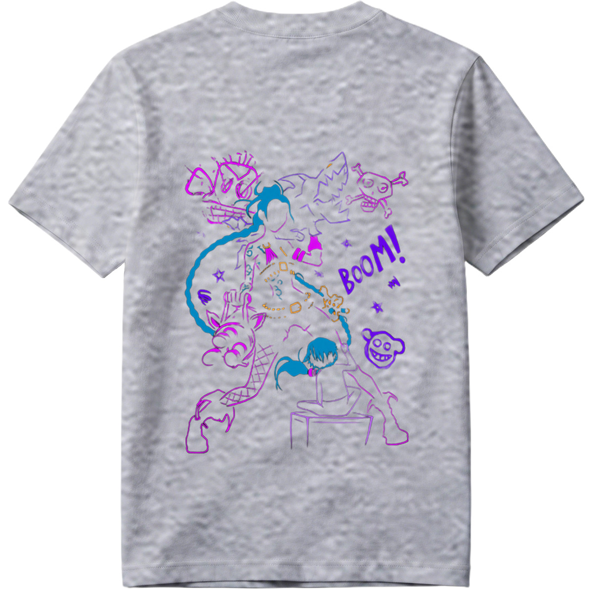 Doraemon and Friends in Neon Chaos: Boom! - Tee