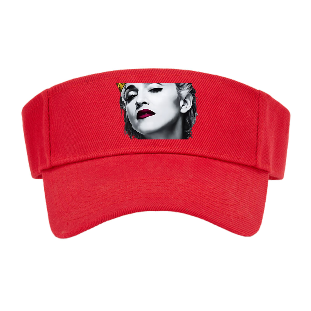 Madonna as Queen: Golden Crown and Regal Attire -  Visor cap