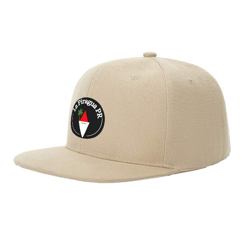 Flat Brim Baseball Cap La Piragua PR Logo Print Streetwear Underground Skate Style for Basketball Court Skate Park Urban Lifestyle Skaters Rappers Streetwear Enthusiasts Since 2019