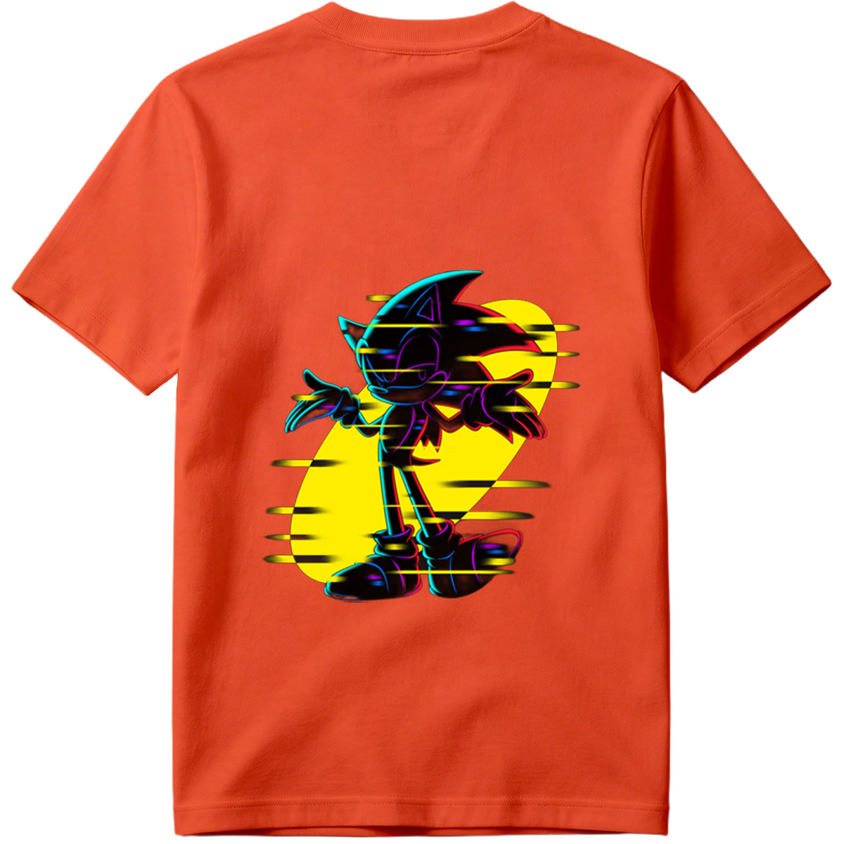 Sonic the Hedgehog: Neon Glitch Art - Tee