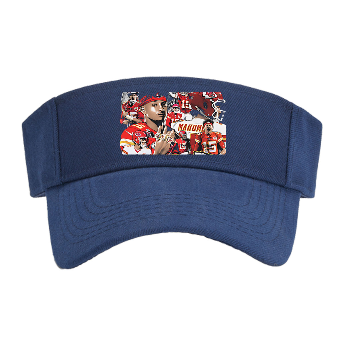 Patrick Mahomes Kansas City Chiefs Football Star Collage -  Visor cap
