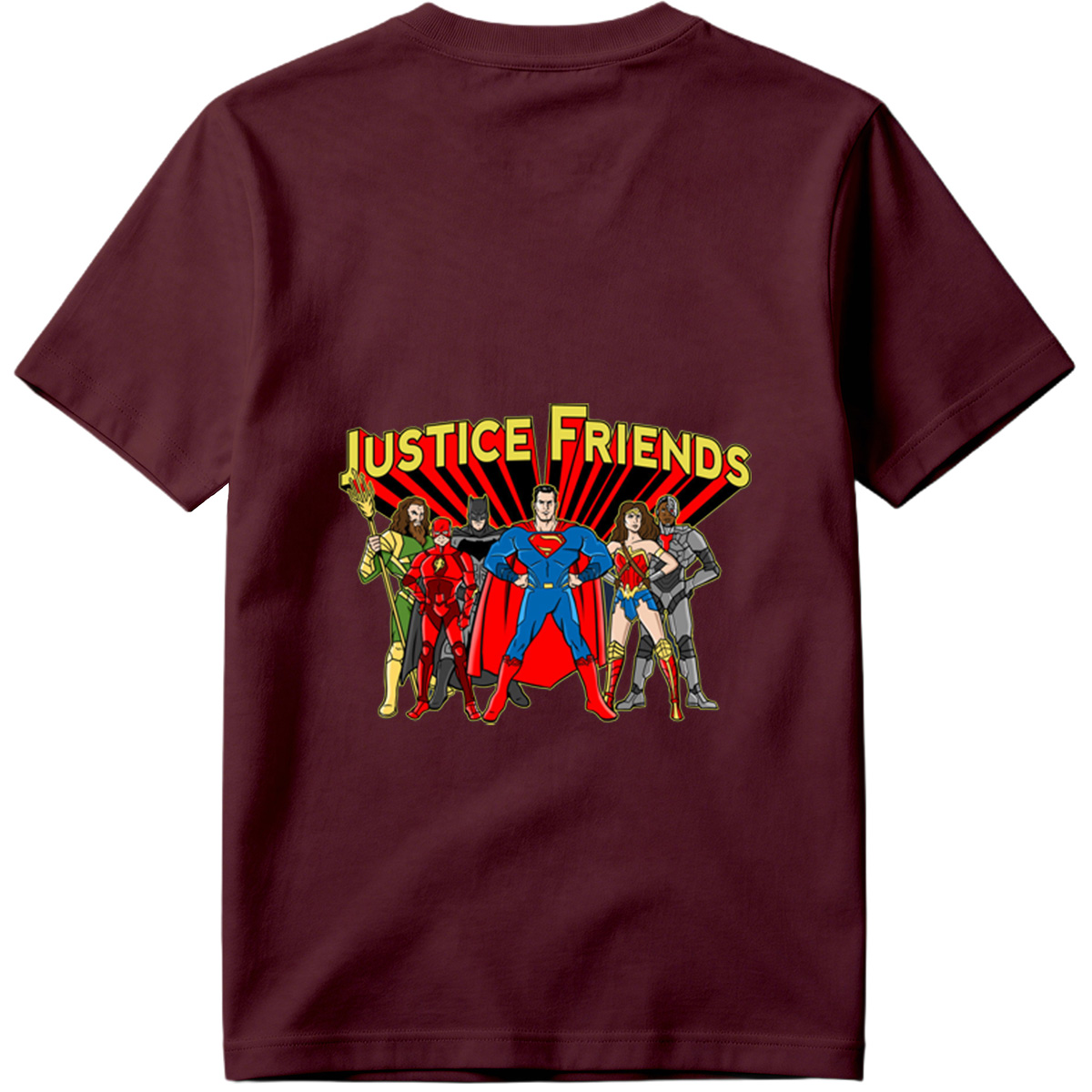 Justice League: Superman, Batman, Wonder Woman, The Flash, Aquaman, Cyborg - Tee