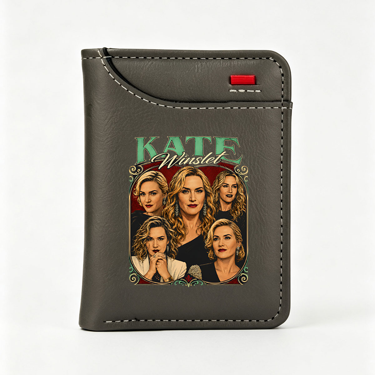 Kate Winslet: Iconic Portraits of the Legendary Actress - Vertical Style Wallet