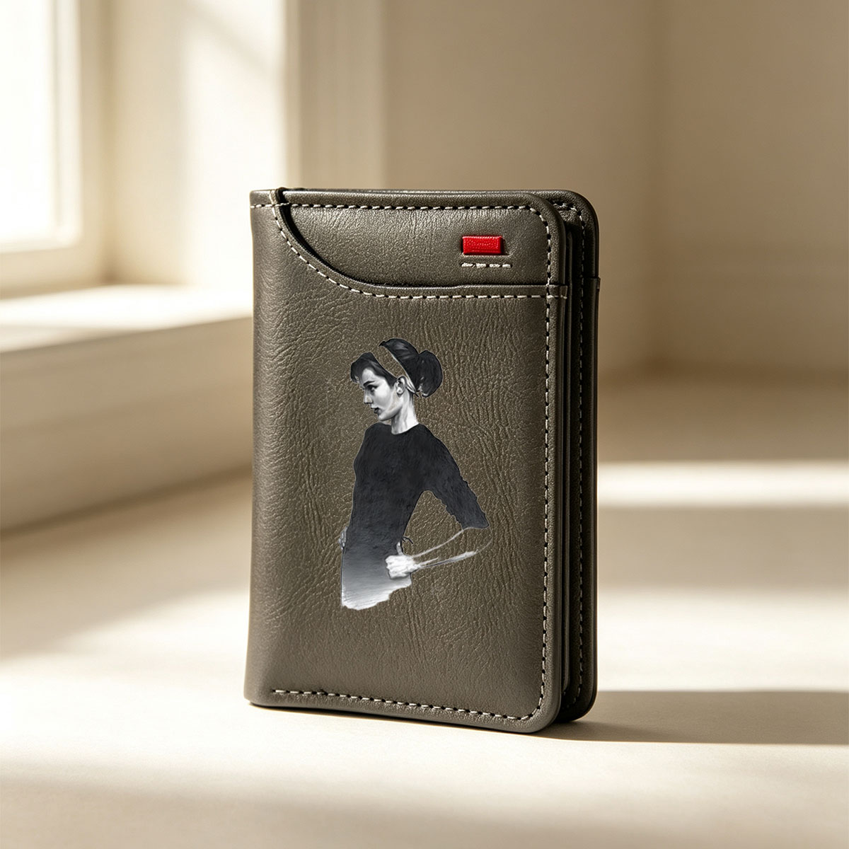 Audrey Hepburn in a Classic Pose - Vertical Style Wallet