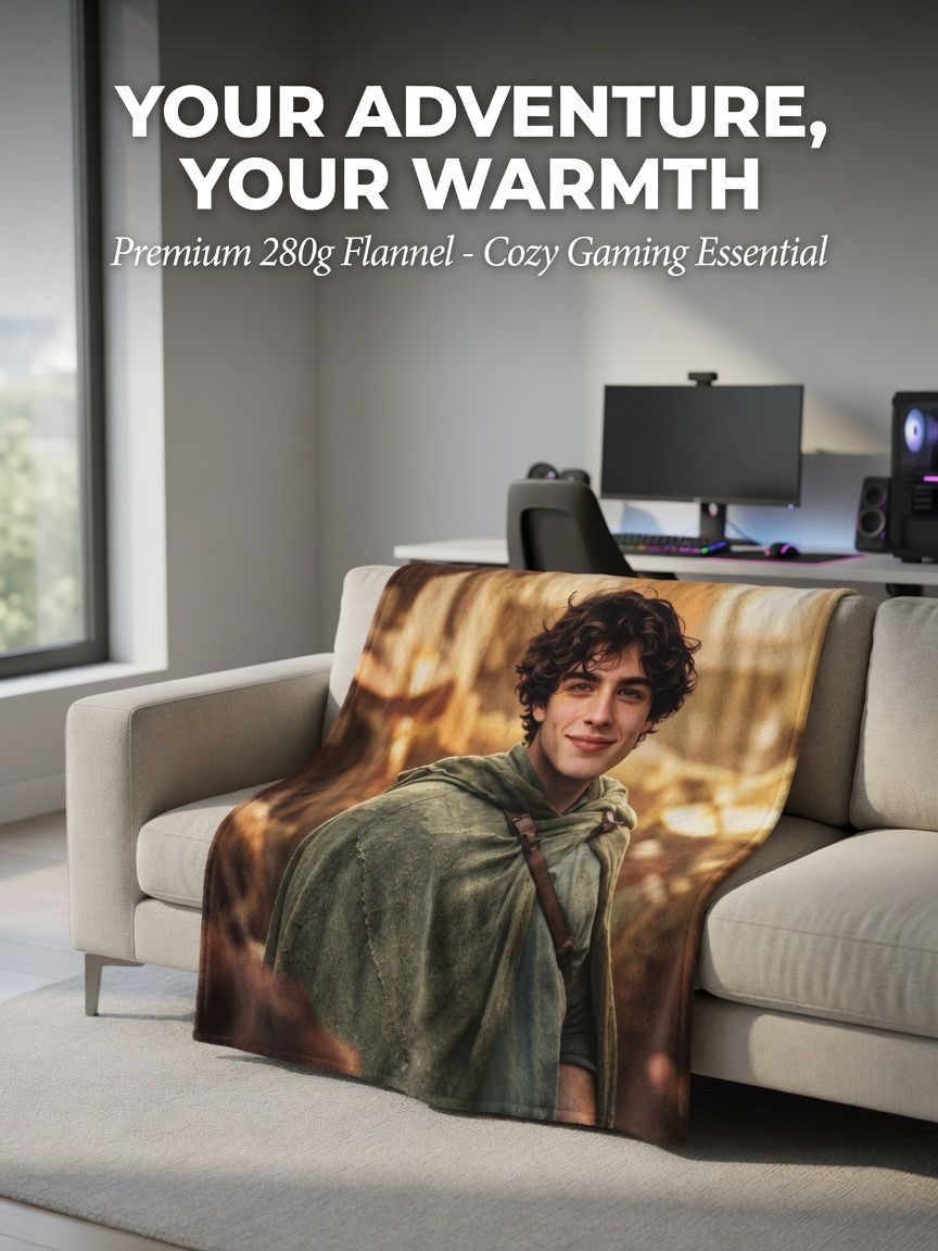 Custom Photo Face Blanket Personalized Flannel Throw Blanket with Vivid Portrait Print, Ideal Soft Keepsake Gift
