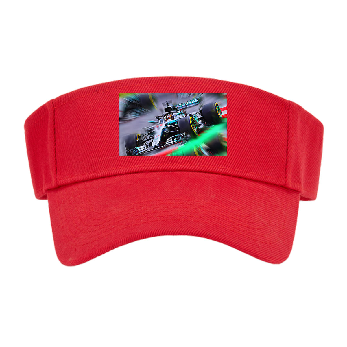 Mercedes-AMG Petronas F1 Car in High-Speed Action -  Visor cap