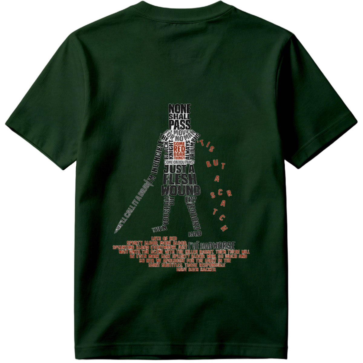 Monty Python and the Holy Grail - Knight's Quote Art - Tee