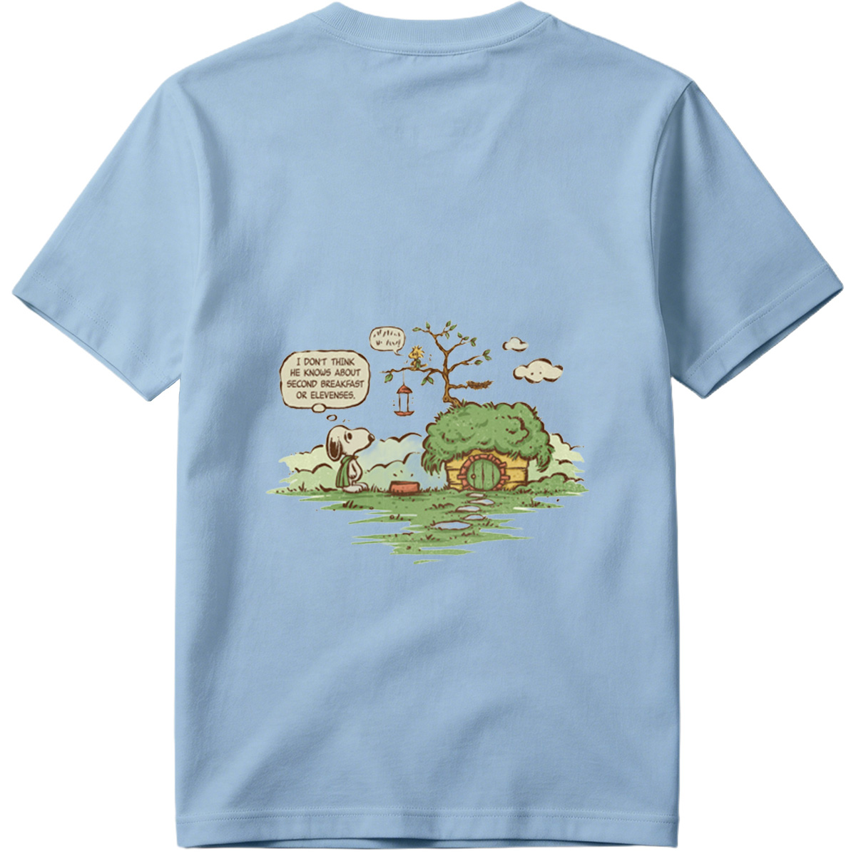 Snoopy and Woodstock in a Hobbit Hole - Tee