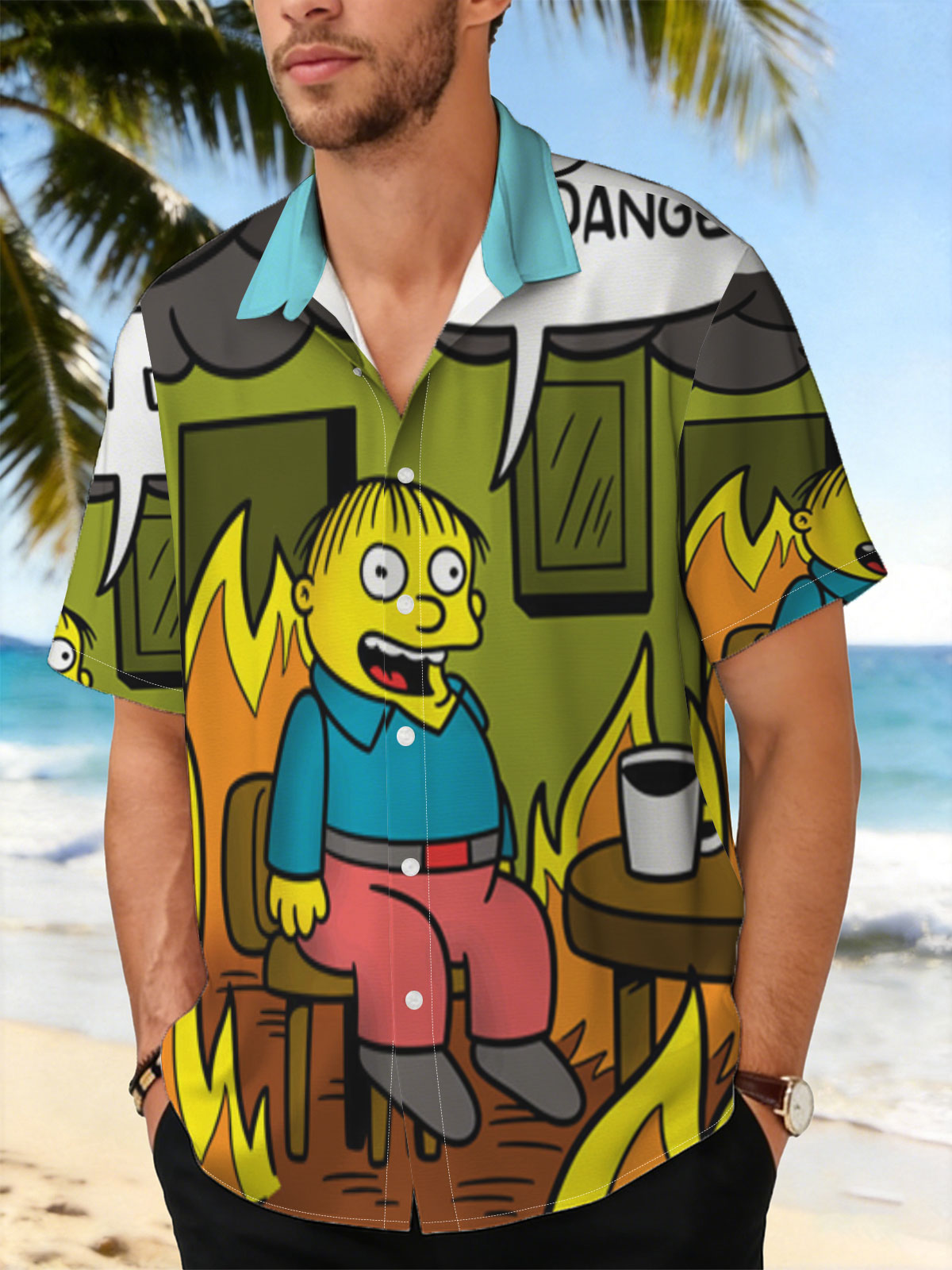 Simpsons Character in Burning Room: 