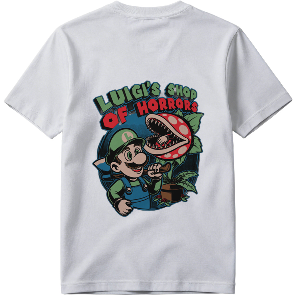Luigi's Shop of Horrors: Luigi and Piranha Plant - Tee