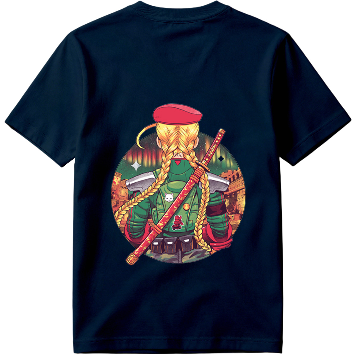 **Title:** Street Fighter - Cammy with Katana - Tee