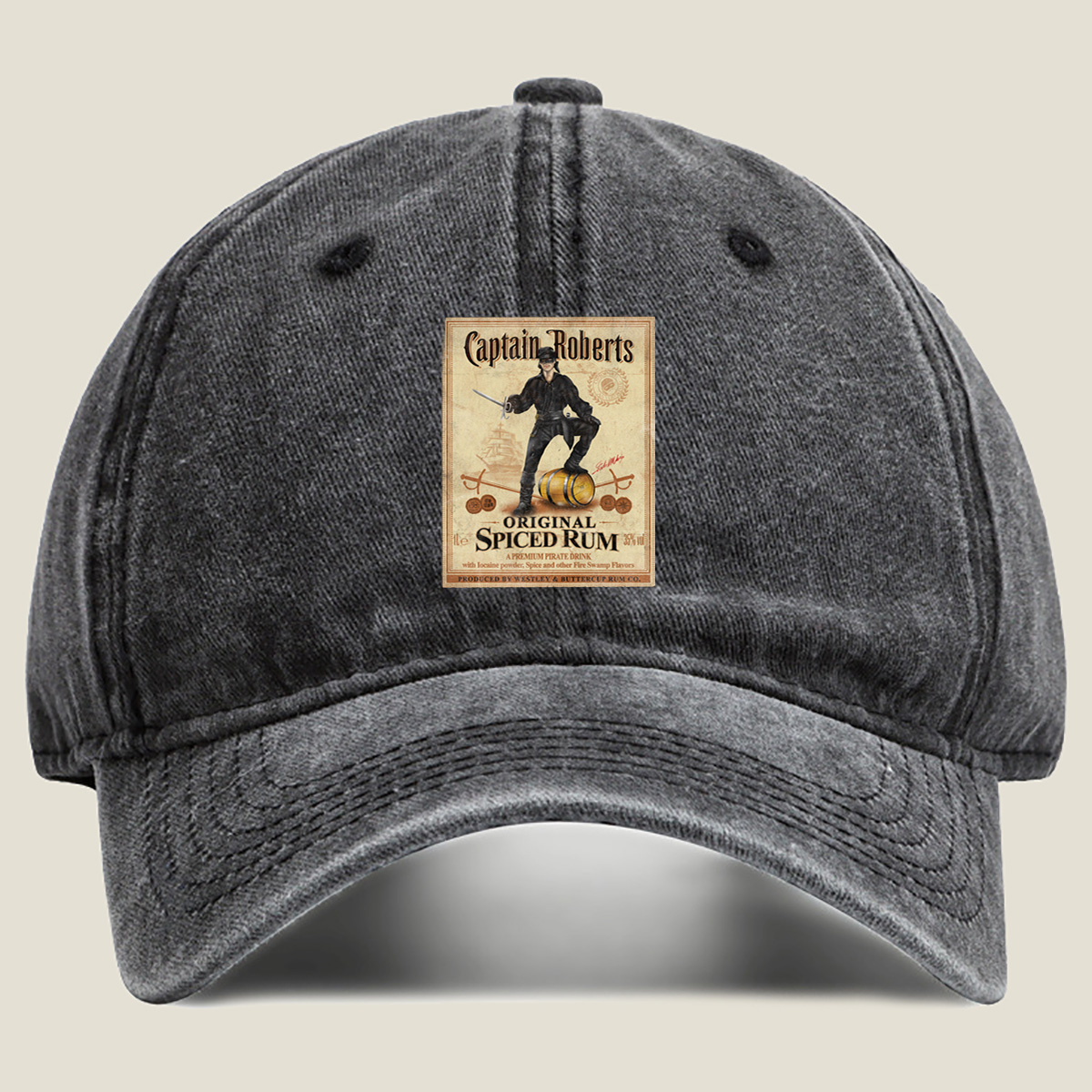 Captain Roberts Original Spiced Rum - Washed Denim - Baseball Cap