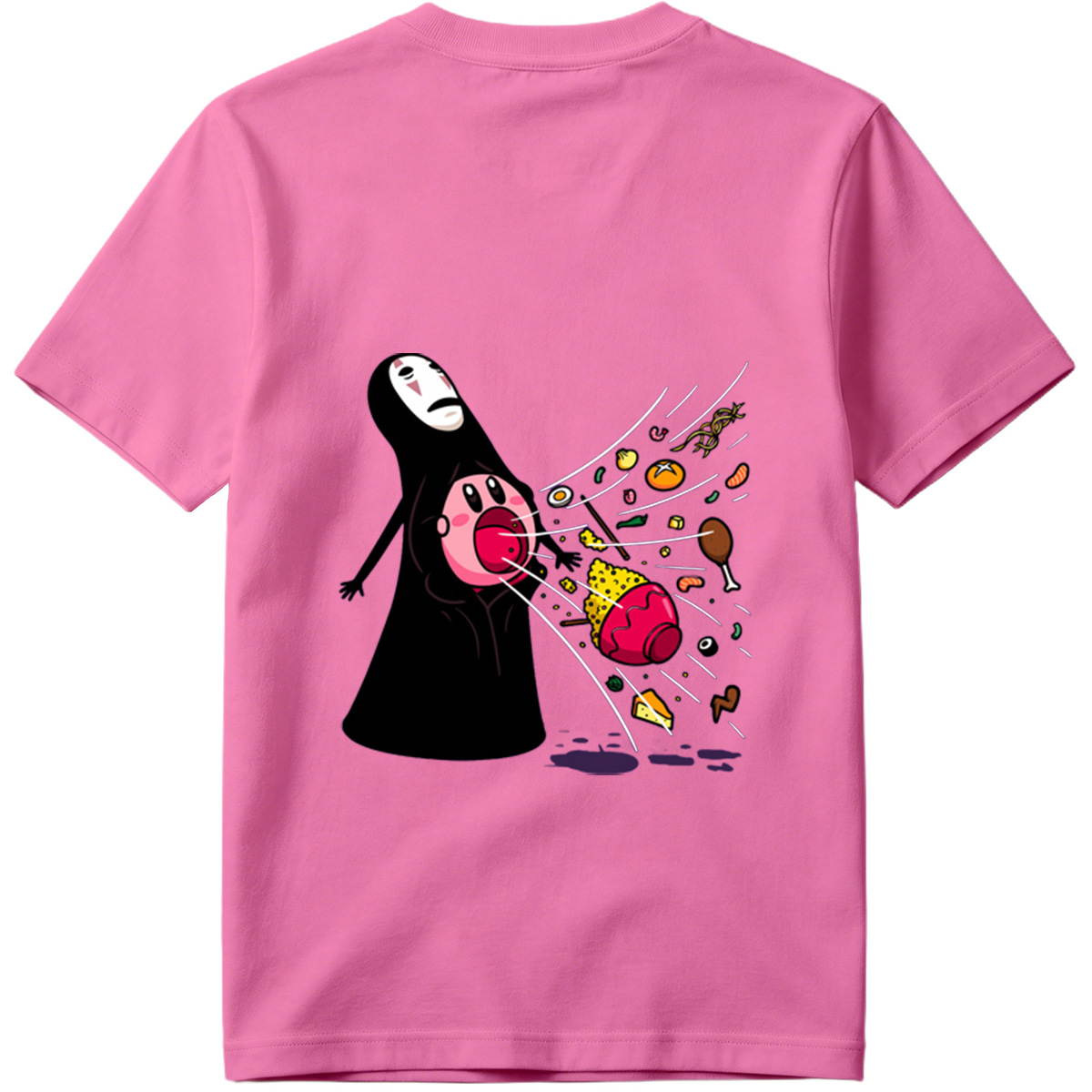 No-Face and Kirby: Food Explosion - Tee