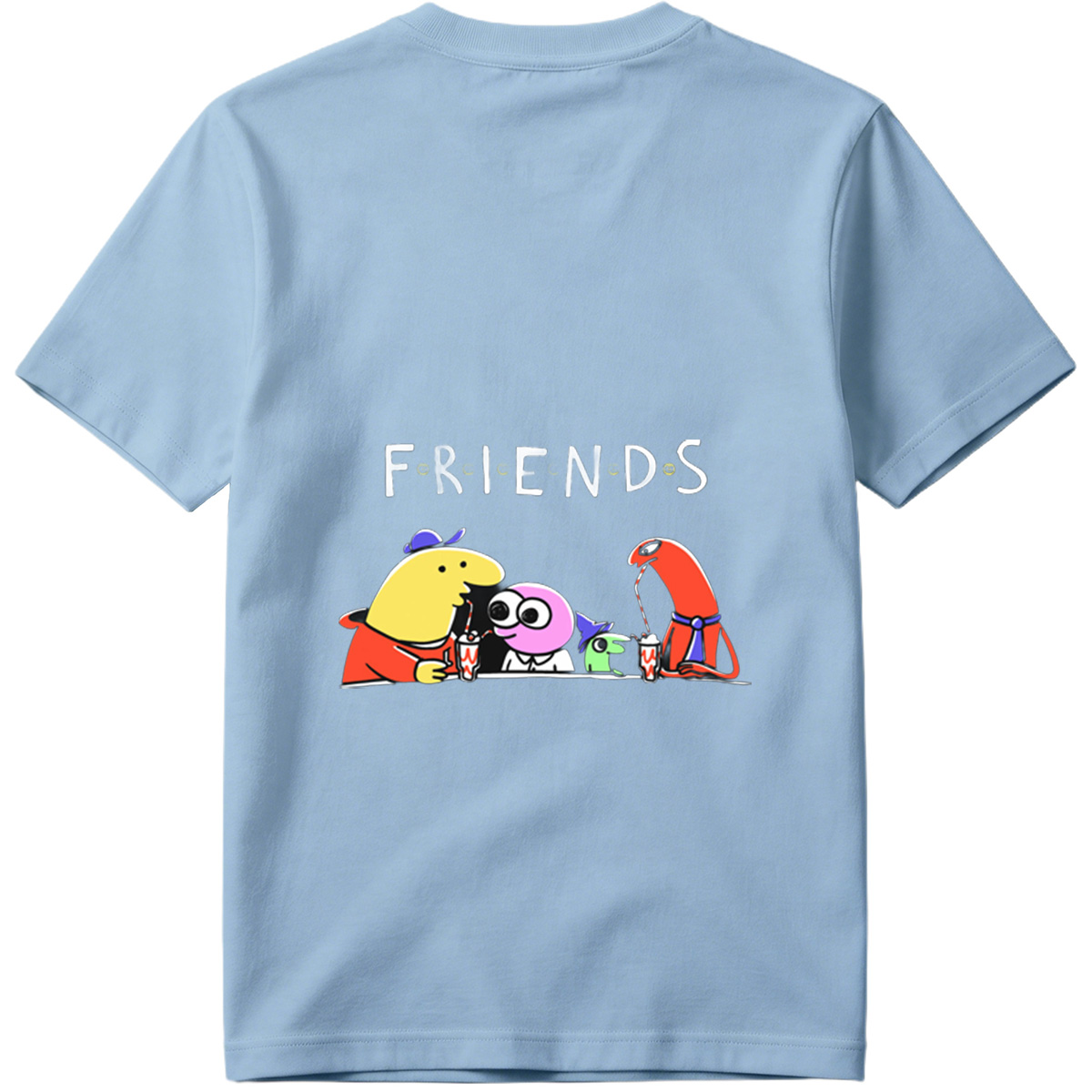 Friends: The Animated Characters Enjoying Drinks Together - Tee