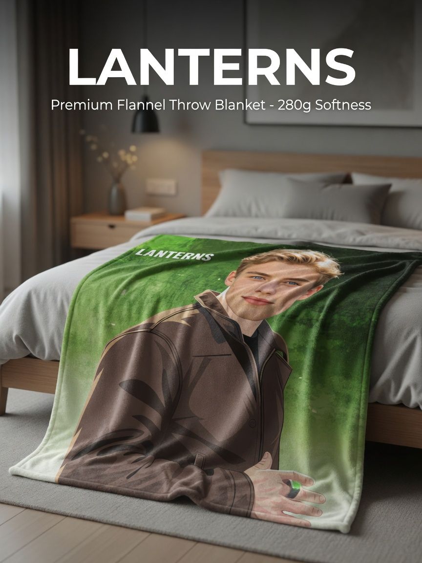 Personalized Custom Photo Face Flannel Blanket Ultra Soft Anti Pilling Throw for Bed Couch and Meaningful Keepsake Gift