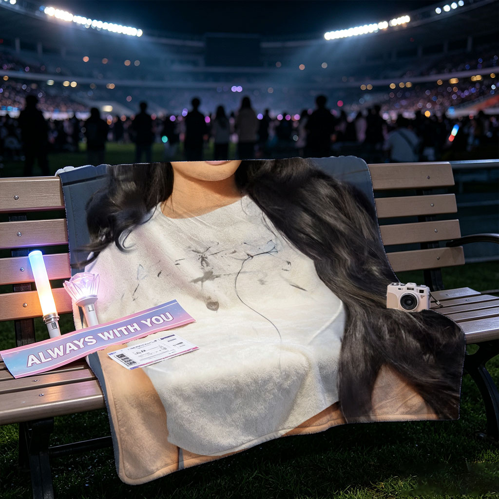 Nicki Minaj in a Stylish White Crop Top with Long Black Hair and Bold Makeup - Blankets