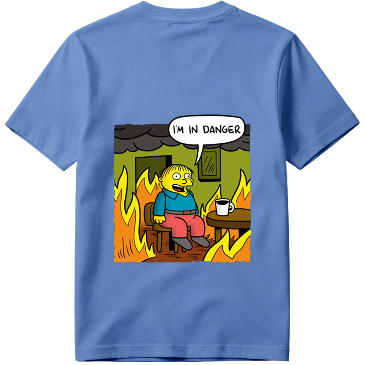 Simpsons Character in Burning Room - Tee
