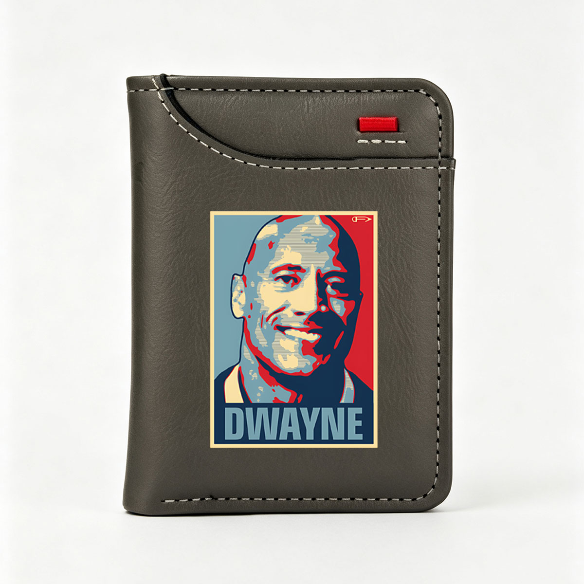 Dwayne Johnson Portrait in Pop Art Style - Vertical Style Wallet