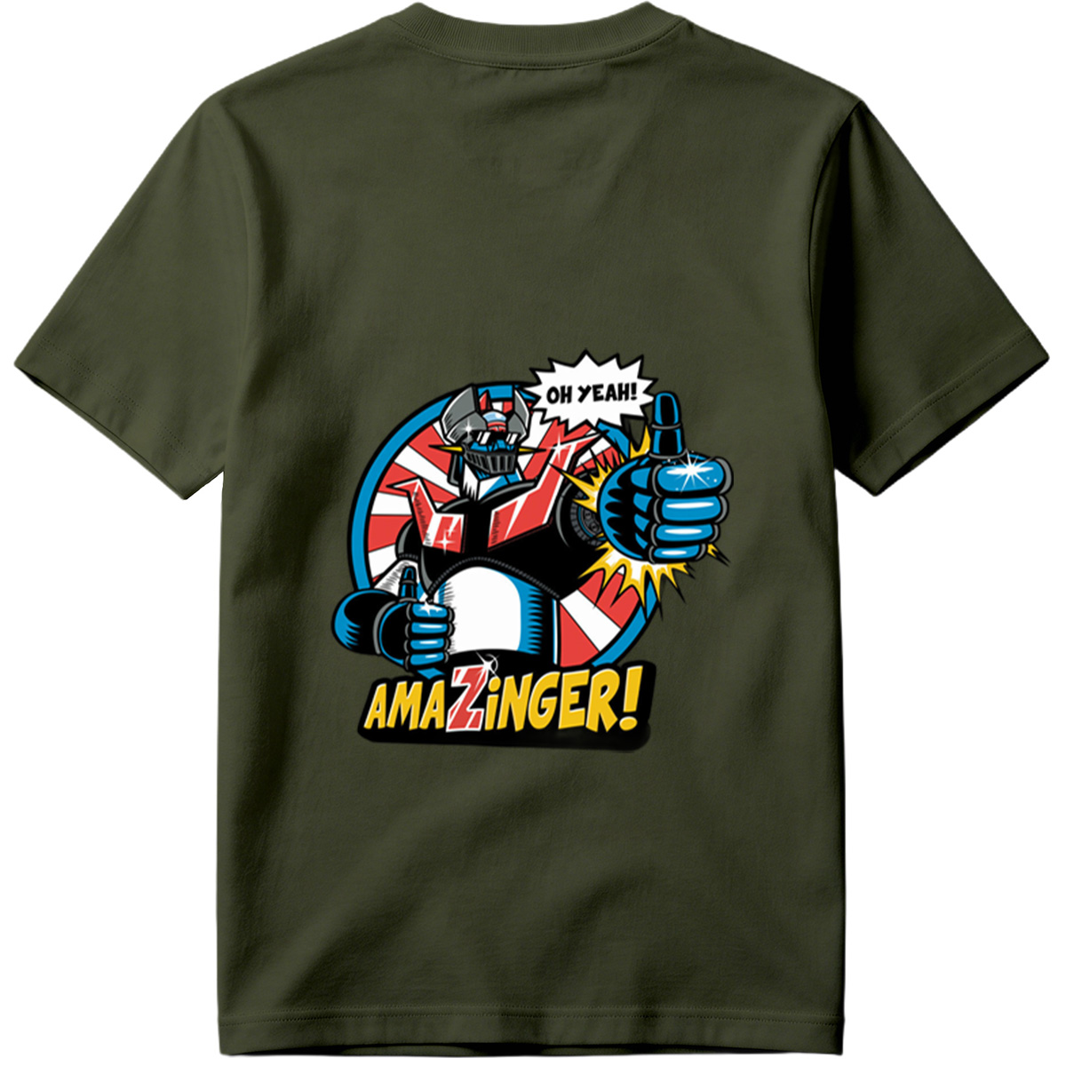 Amazinger! - Robot Hero with Thumbs Up - Tee