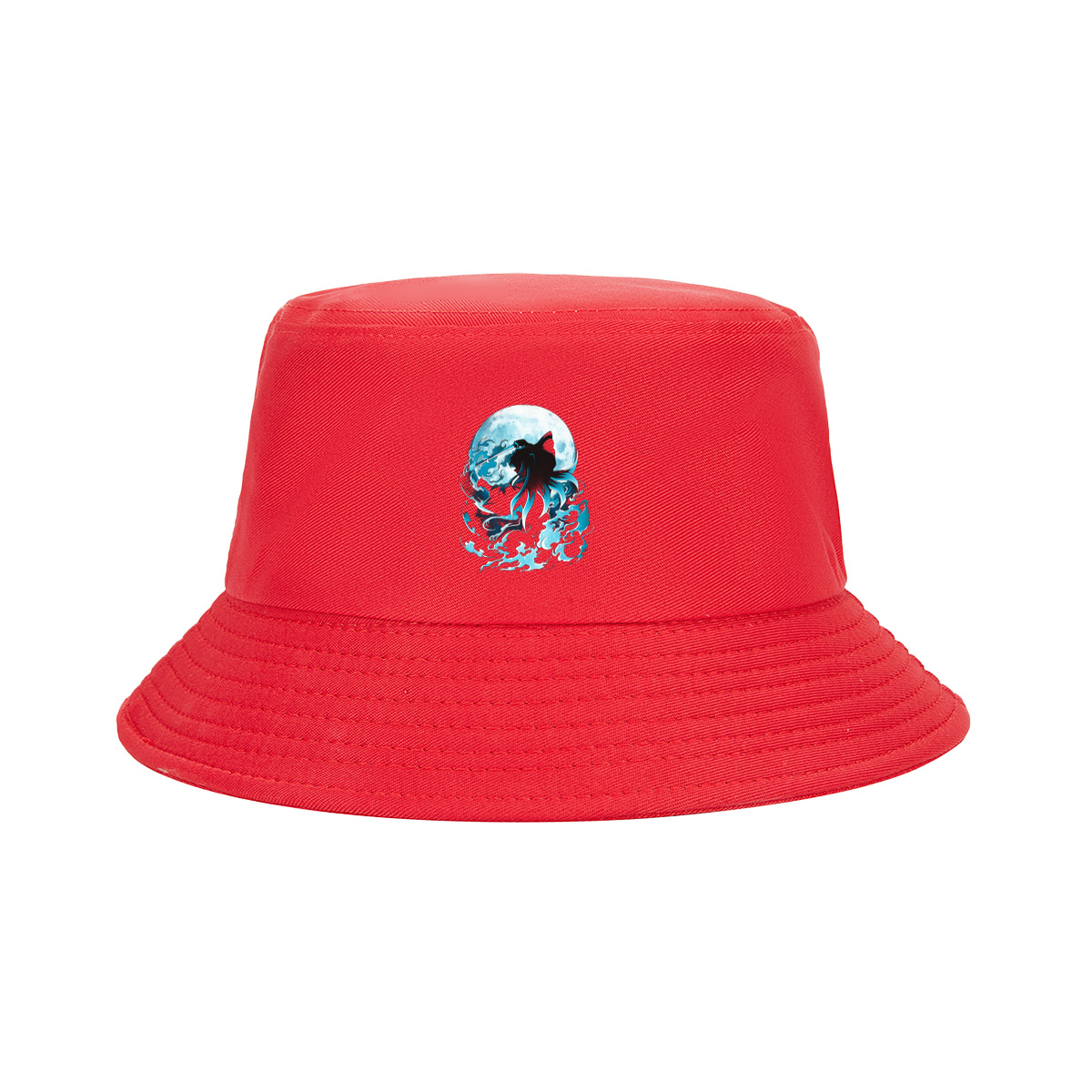 Samurai Warrior Under Full Moon - Fisherman's Hat