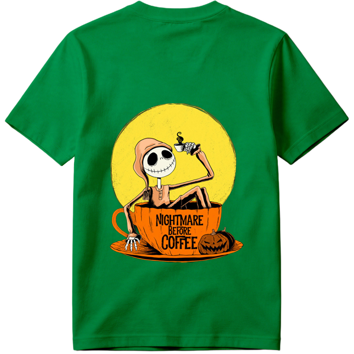 Jack Skellington in Coffee Cup - Nightmare Before Coffee - Tee