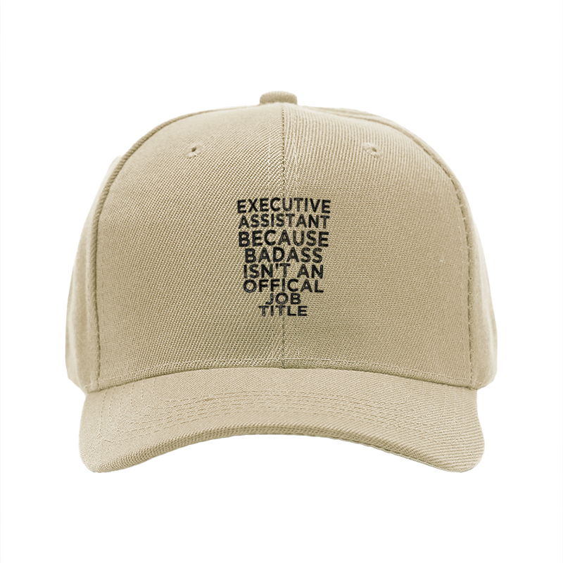1pc New Baseball Cap Executive Assistant Because Badass Isn't An Official Job Title Print Hat Unisex Adjustable Size for Outdoor Casual Wear Adults Street Style Fashion