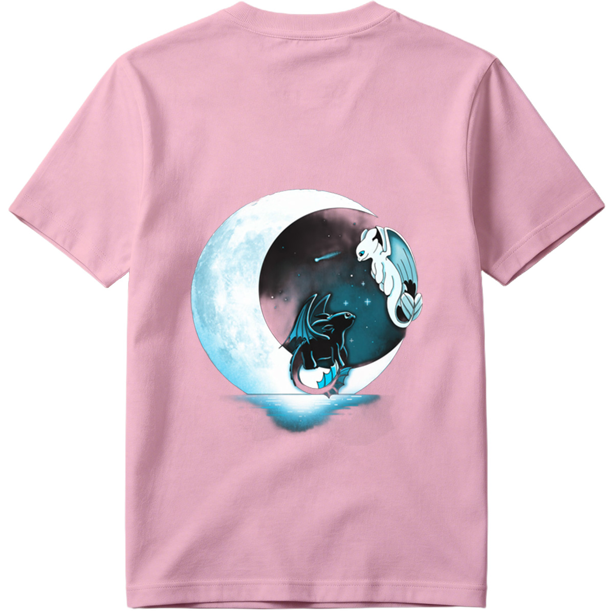 How to Train Your Dragon: Toothless and Light Fury Under the Moon - Tee