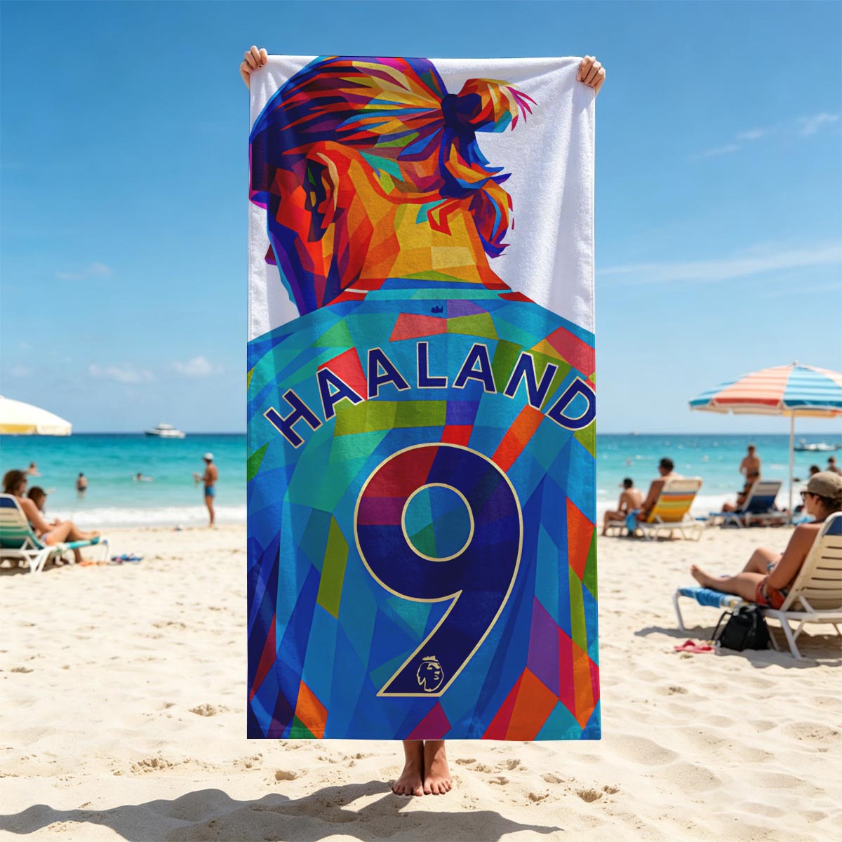 Haaland 9 - Manchester City Football Player - Beach towels