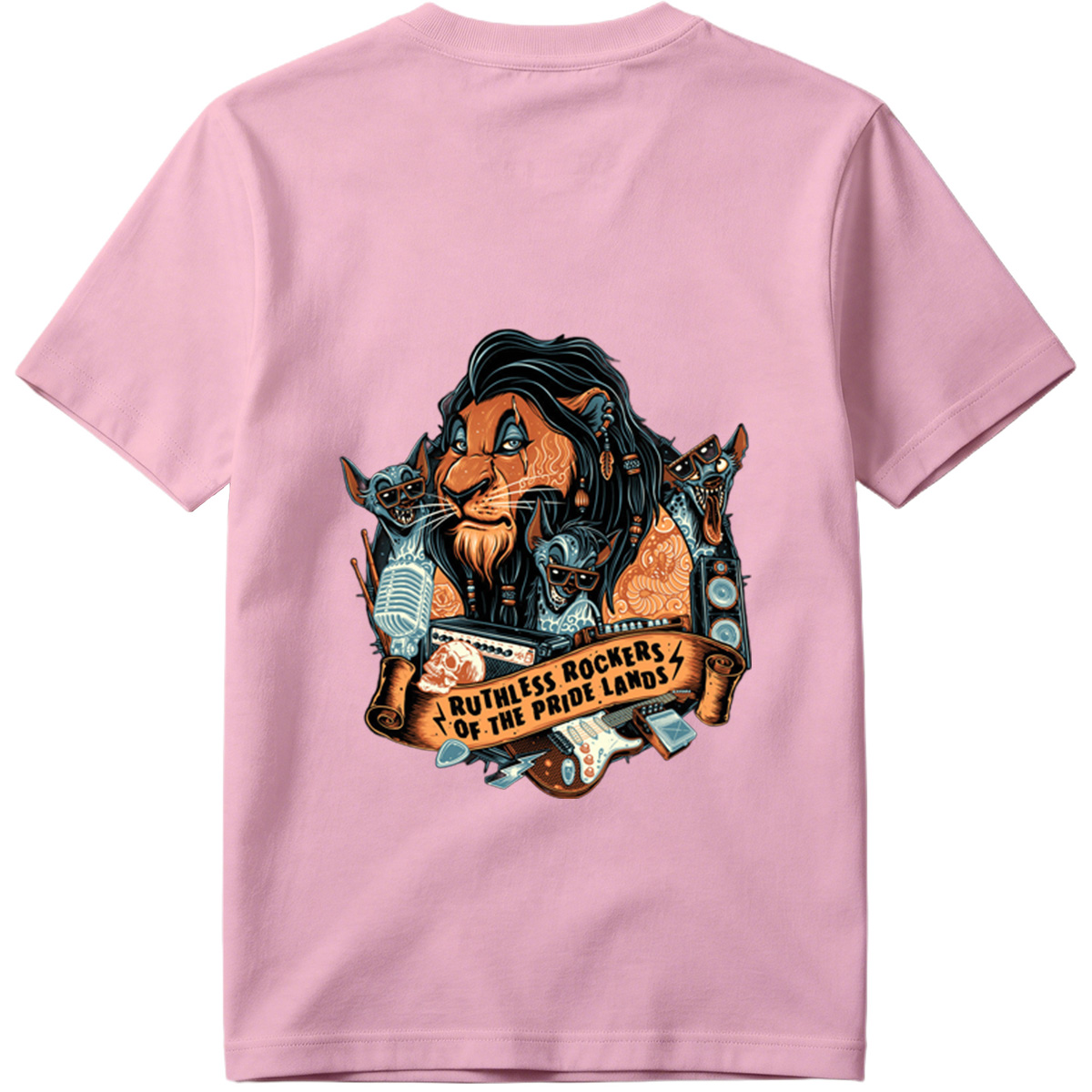 Ruthless Rockers of the Pride Lands: Lion, Hyena, and Meerkat Band - Tee