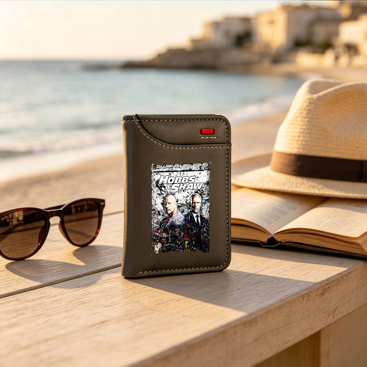 Hobbs & Shaw: Dwayne Johnson and Jason Statham in Action Thriller - Vertical Style Wallet