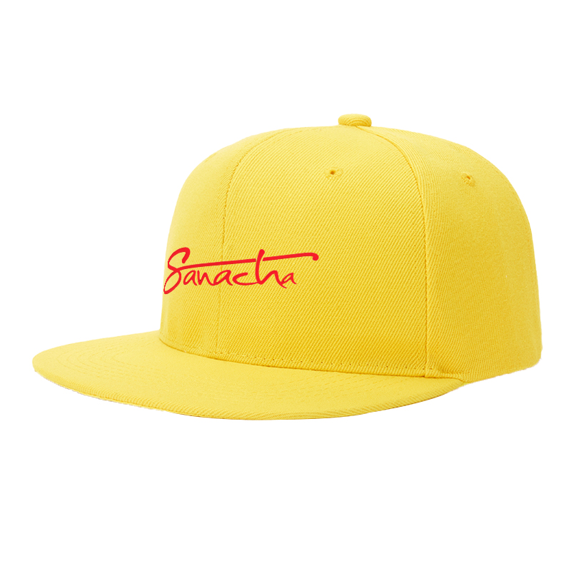 Flat Brim Baseball Cap Sanacha Signature Logo Print Streetwear Underground Skate Style for Basketball Court Skate Park Urban Lifestyle Hip Hop Riders and Streetwear Enthusiasts