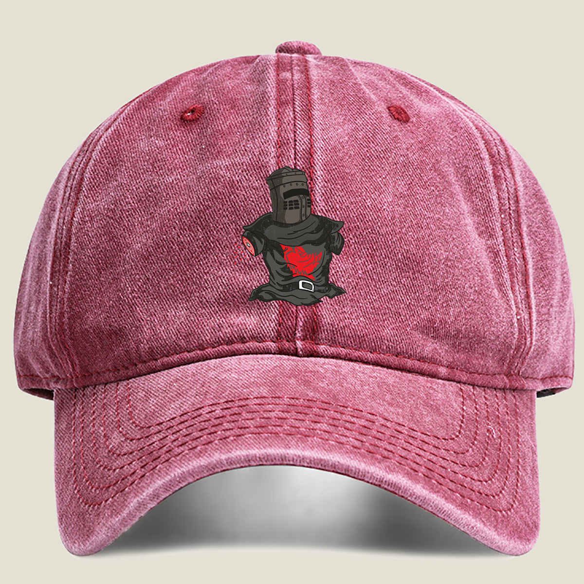 I'm Fine - Knight with Hidden Pain - Washed Denim - Baseball Cap