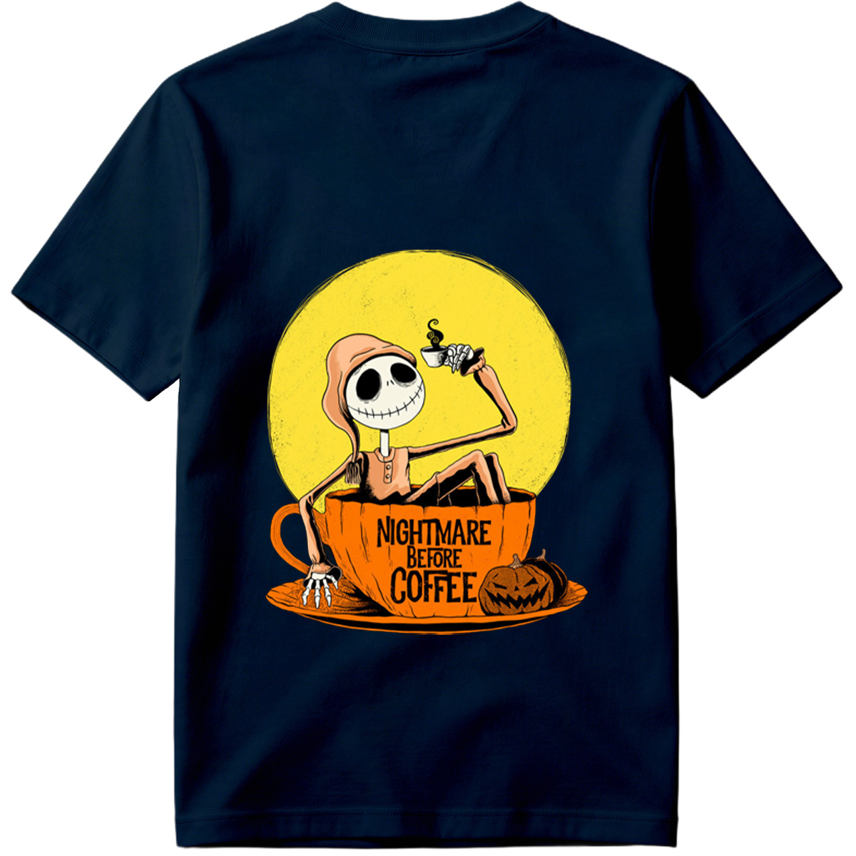 Jack Skellington in Coffee Cup - Nightmare Before Coffee - Tee