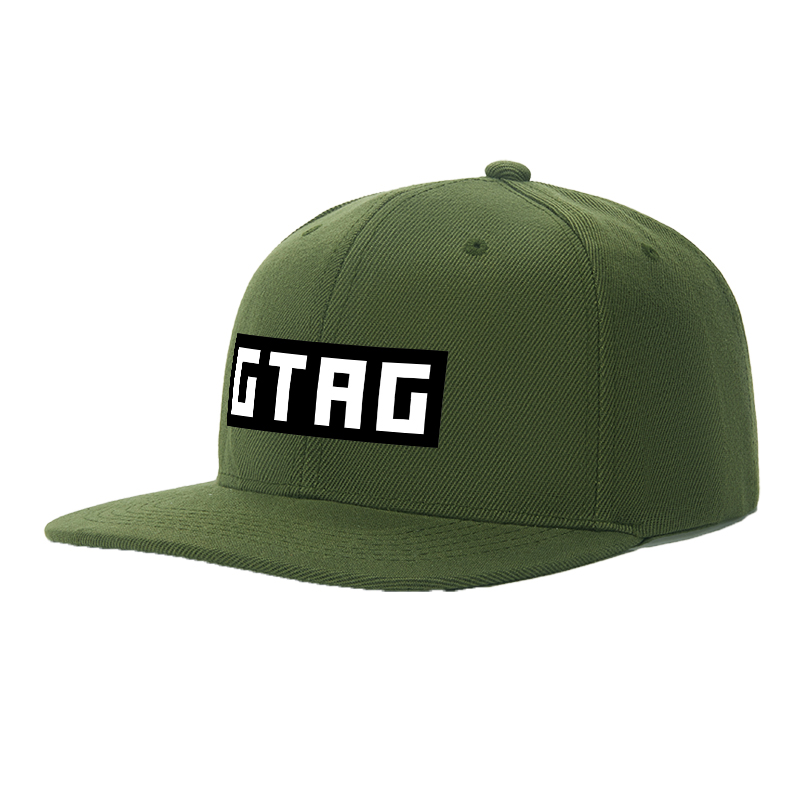 Flat Brim Baseball Cap GTAG Logo Print Streetwear Underground Skate Style for Basketball Court Urban Skate Park Hip Hop Riders and Streetwear Enthusiasts