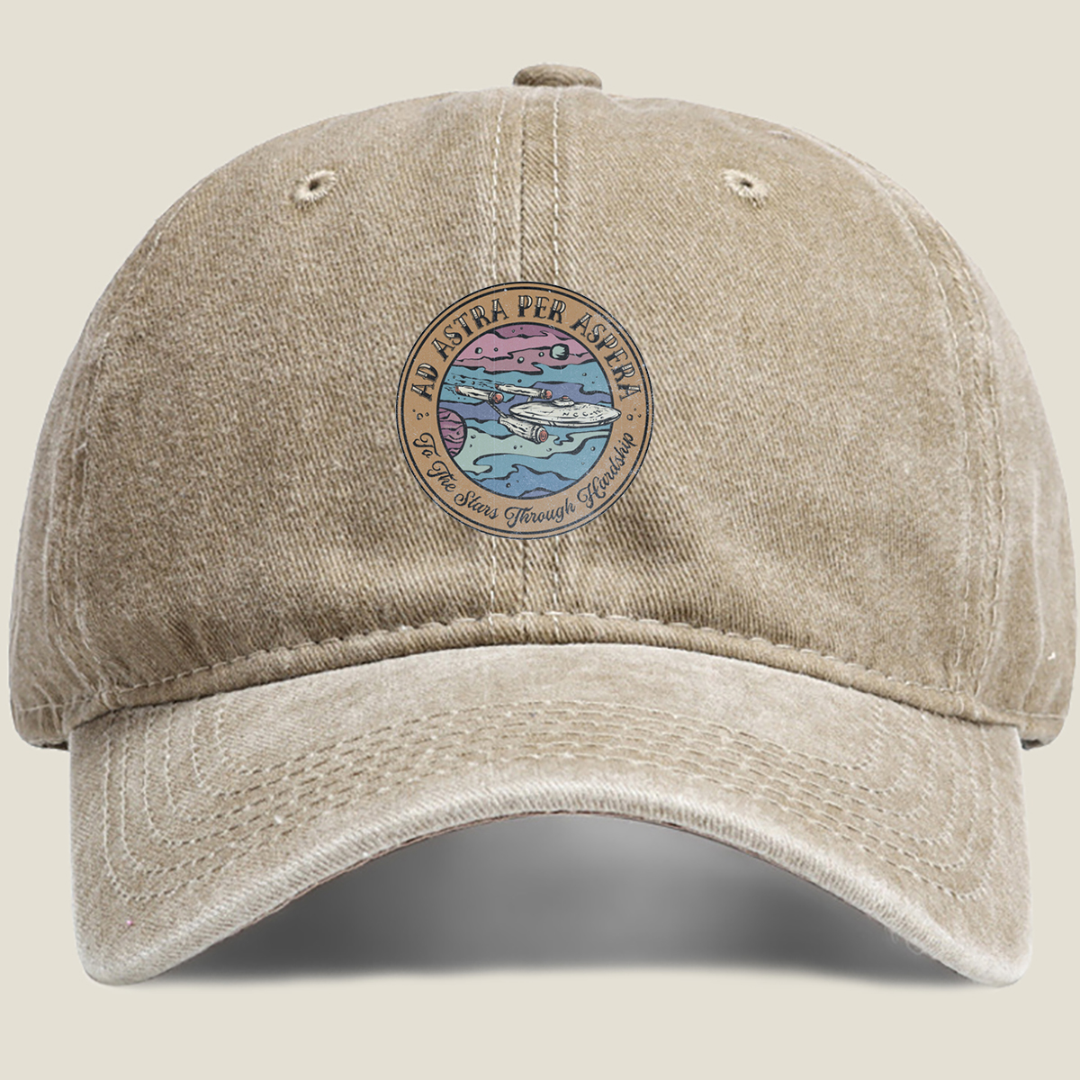 Star Trek: To the Stars Through Hardship - Washed Denim - Baseball Cap