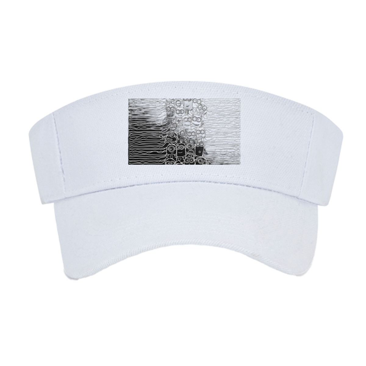 Minions Stack in Black and White Art -  Visor cap